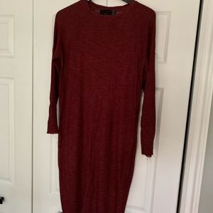 Zara Burgundy Dress, Medium